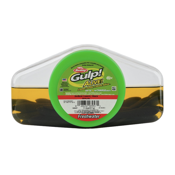 Berkley Gulp Alive Leech 3" Black 11oz