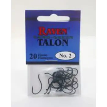 Raven Talon Camo-Green Hooks. Size 6