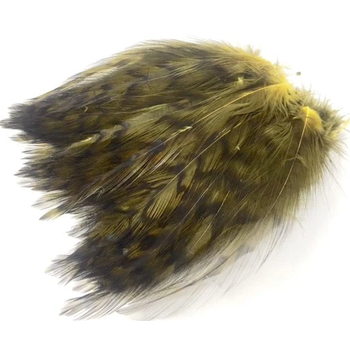Wapsi Barred Strung Neck Hackle. Olive 1/4oz