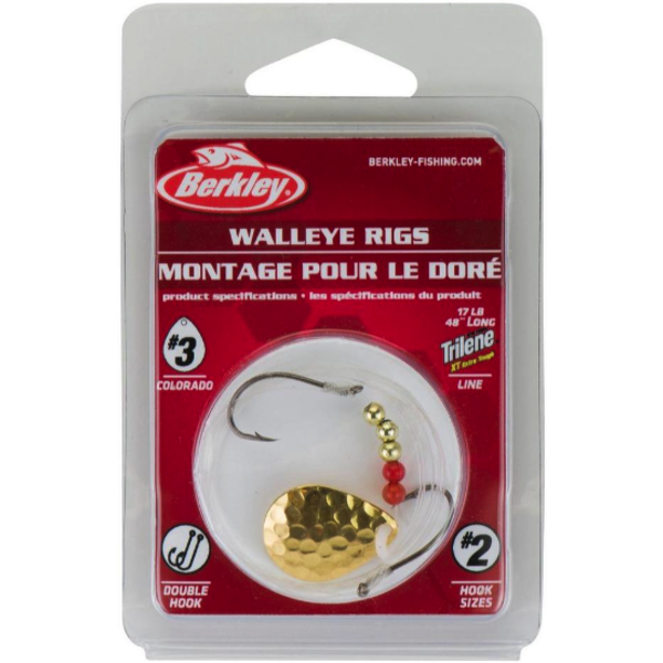 Berkley Walleye Rig. #3 Colorado Double Hook HGLD