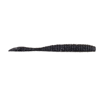 PowerBait MaxScent Flat Worm 3.6" Black 10-pk