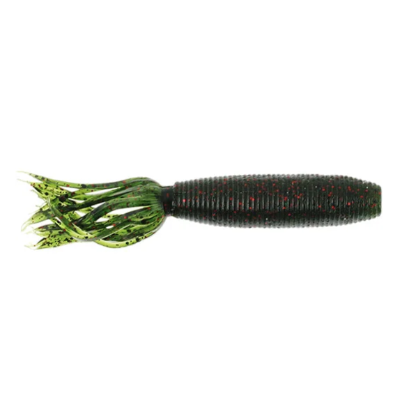 Yamamoto Fat Ika. Watermelon Black/Red Flake 10-pk
