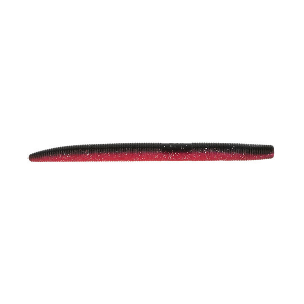 Yamamoto 5" Senko Black Red w/Silver Flake 10-pk