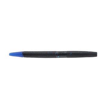 Yamamoto 5" Senko. Black Blue Flake w/Blue Tip 10-pk
