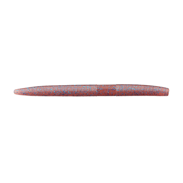 Yamamoto 5" Senko Cinnamon Red/Blue Flake 10-pk