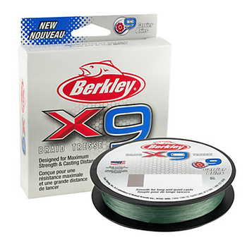 Berkley X9 Braid 10lb Low-Vis Green 328yds