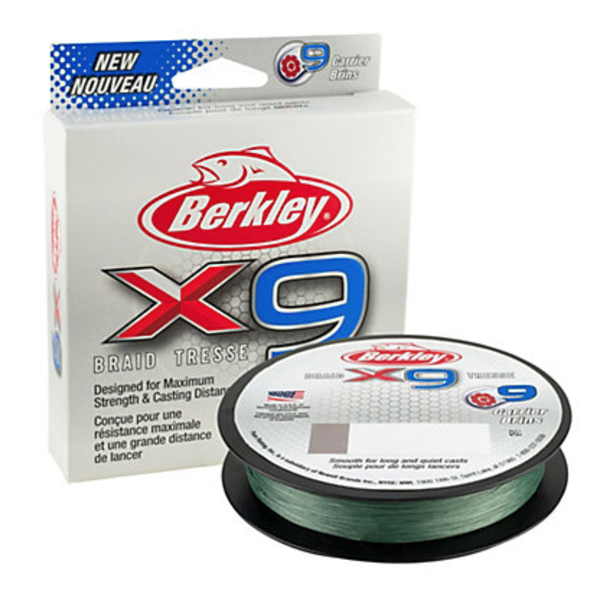 Berkley X9 Braid 10lb Low-Vis Green 328yds
