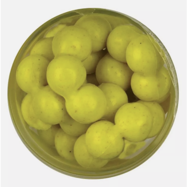 PowerBait Power Eggs. Chartreuse Garlic Floating 0.5oz Jar