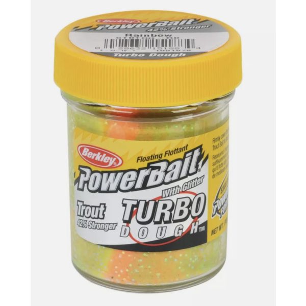 PowerBait Glitter Turbo Dough Rainbow 1.75oz