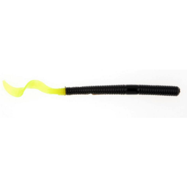 PowerBait Power Worm 4" Black Chartreuse 15-pk