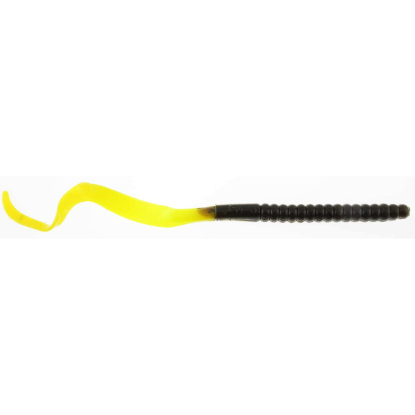 PowerBait Power Worm 10" Green Pumpkin Chartreuse 8-pk