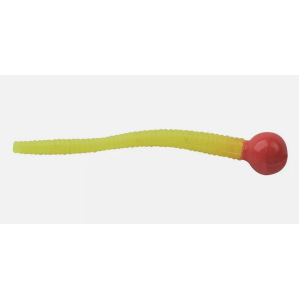 PowerBait Mice Tails 2" 15-pk Fl Red Chartreuse