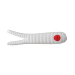 Johnson Beetle Spin 1/4oz White Red Dot Nickel Blade