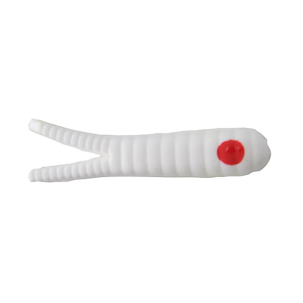 Johnson Beetle Spin 1/4oz White Red Dot Nickel Blade