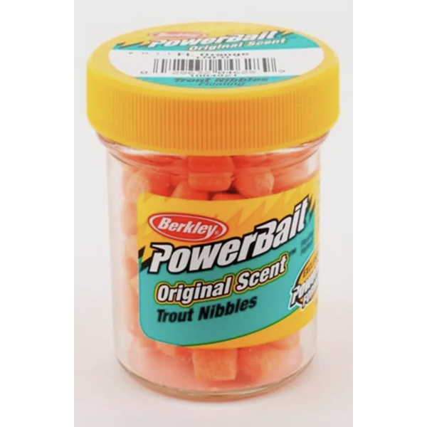 PowerBait Trout Nibbles Fl Orange 1.1oz