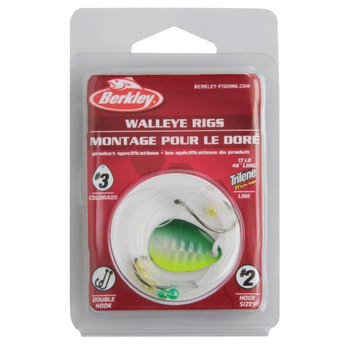 Berkley Walleye Rig Colorado #3 Double Rig #2 Hook LC