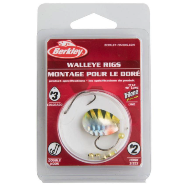 Berkley Walleye Rig Colorado #3 Double Rig #2 Hook YP