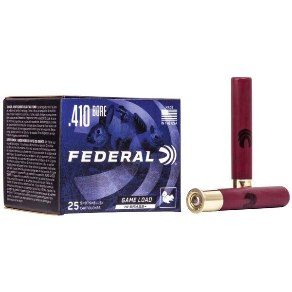 Federal Game-Shok Ammo, 410ga 3" 11/16oz #6 25rds