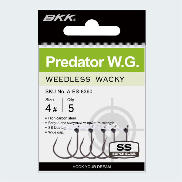BKK Predator WG Weedless Wacky 1/0 5-pk