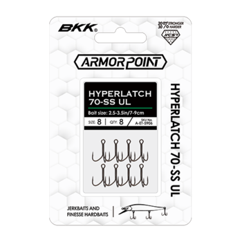 BKK Armor-Point Hyperlatch 70-SS UL Treble Hooks