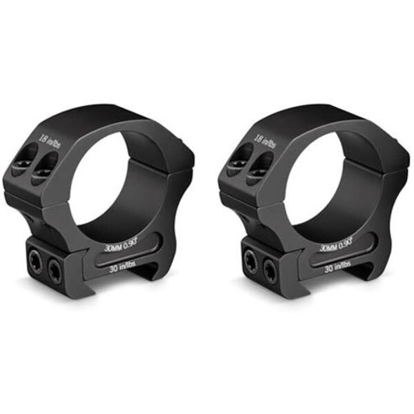 Vortex Pro Rings 30mm Low 0.90"/22.9mm (2 rings)