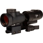 Trijicon Combo MRO HD Red Dot Sight 68 MOA Reticle with 2.0 MOA Dot with Picatinny-Style Full Co-Witness Mount & 3X Magnifier Matte Black