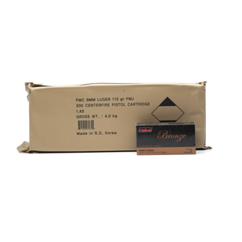 PMC PMC Bronze 9mm 115gr FMJ Battle Pack 300 Rounds