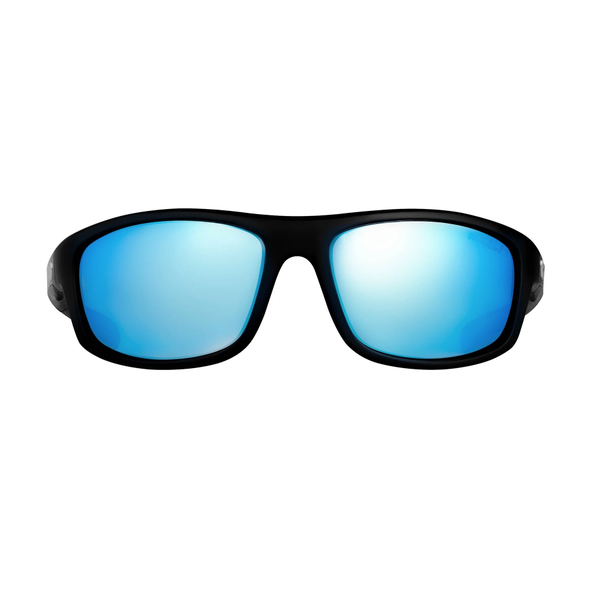 WaterLand Polarized Sunglasses Hasket Matte Black - Blue Mirror