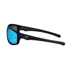 WaterLand Polarized Sunglasses Hasket Matte Black - Blue Mirror