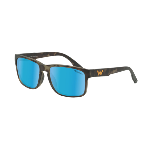 WaterLand Polarized Sunglasses Sobro Brown Tortoise - Blue Mirror