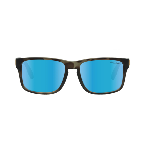 WaterLand Polarized Sunglasses Sobro Brown Tortoise - Blue Mirror