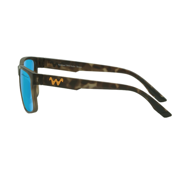 WaterLand Polarized Sunglasses Sobro Brown Tortoise - Blue Mirror