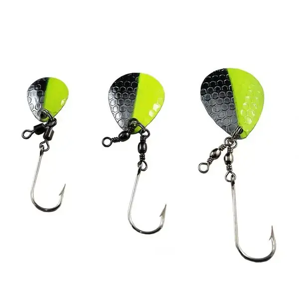 Cleardrift Tackle Stinger Blades Chartreuse/Silver Medium