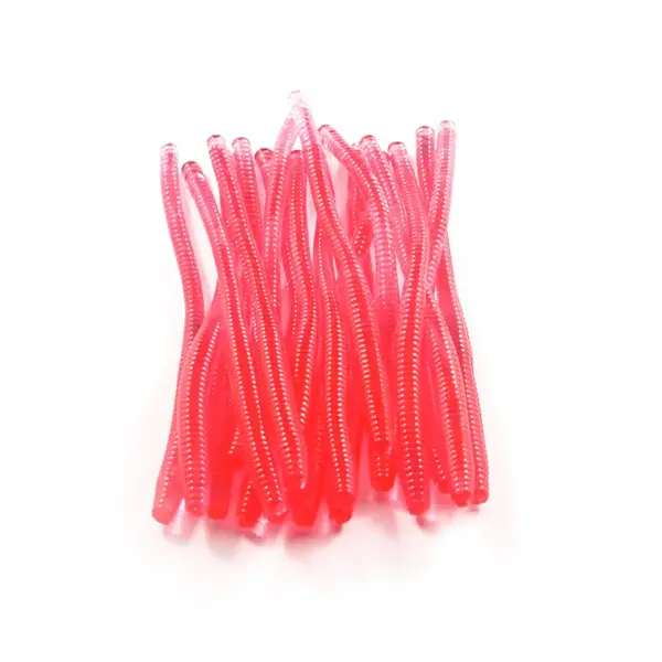 Cleardrift Tackle Trout Worm 3" Clear Red 20-pk