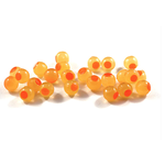 Cleardrift Tackle Embryo Soft Bead  Yellow Mustard/ Orange Dot 8mm