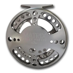 Raven Matrix Fully Ported XL Float Reel. Polished Titanium