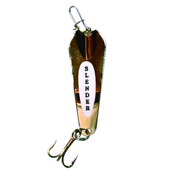 Custom Jigs&Spins Slender Spoon. 1/4oz Nickel Glow