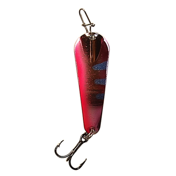 Custom Jigs&Spins Pro Series Slender Spoon. 1/4oz Nickel Happy Hooker