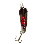 Custom Jigs&Spins Slender Spoon. 1/4oz Nickel Red
