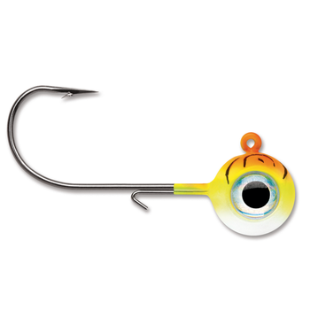 VMC Neon Moon Eye Jig. 1/4oz Orange Fire UV 4-pk