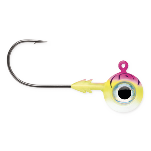 VMC Tungsten Neon Moon Eye Jig 3/16oz 2-pk