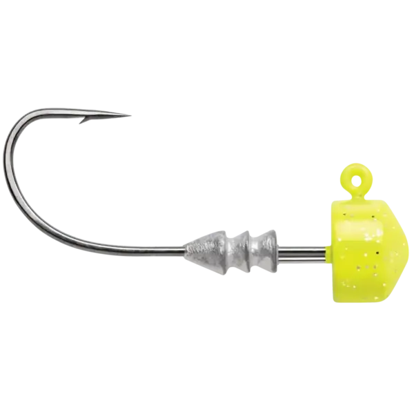VMC Ned Rig Jig 3/16oz Chartreuse 4-pk