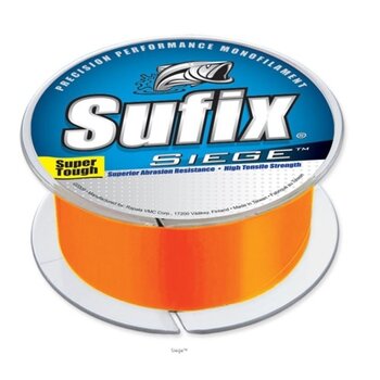 Sufix Siege 10lb Neon Tangerine 330yd Spool