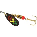 Mepps Black Fury Size 2 1/6oz Black Yellow Dot