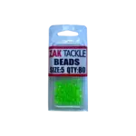 Zak Tackle Chartreuse Bead Round Size 5