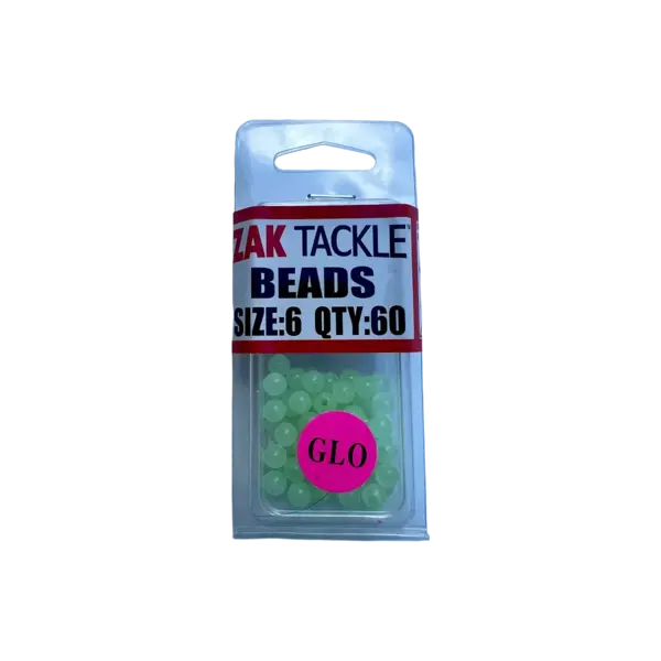 Zak Tackle Glow Bead Round Size 5