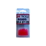 Zak Tackle Orange Bead Round Size 4