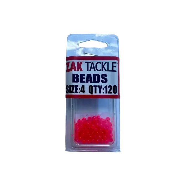 Zak Tackle Orange Bead Round Size 4