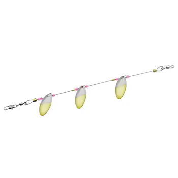 Gibbs Willow Leaf Mini Troll #8 50/50 Nickel Brass 1-pk