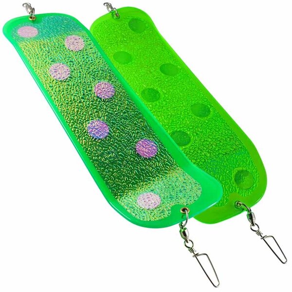 Gibbs Highliner #1 "A" Guide Series Hot Dot UV Green Paddle